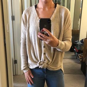 Out From Under Jojo Oversized Thermal Top